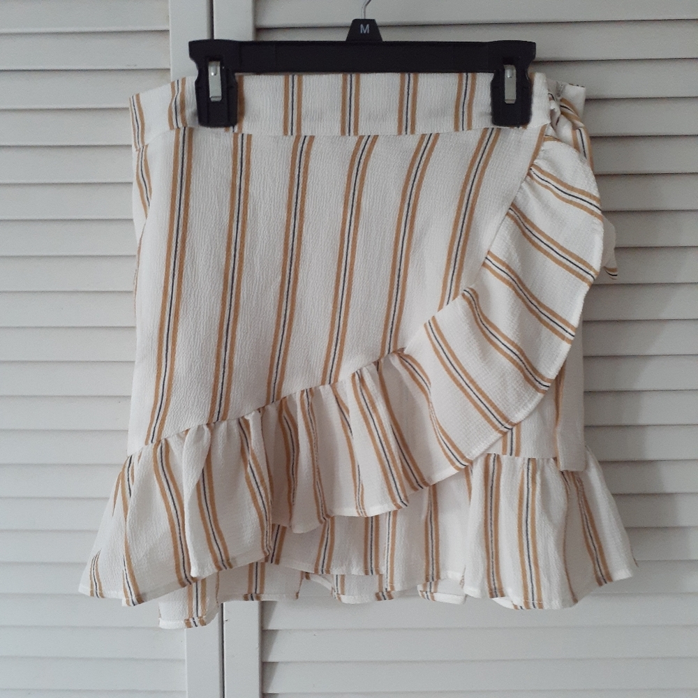 Striped Wrap Skirt Size S/P